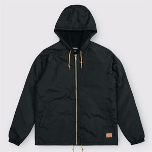 BRIXTON Claxton Hooded
Sherpa Jacket Black